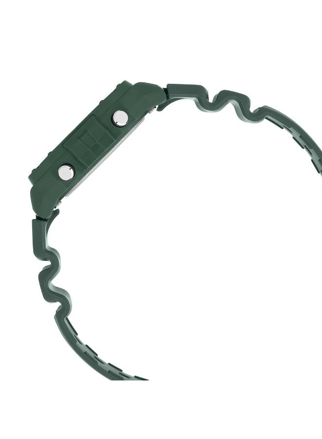 كاسيو Digital Men’s Watch W-Digital Men’s Watch W-218H-3BVDF, 44.4mm Black Dial, Green Resin Case & Band, 50 m WR218H-3BVDF, 44.4mm Black Dial, Green Resin Case & Band, 50 m WR - Image 2